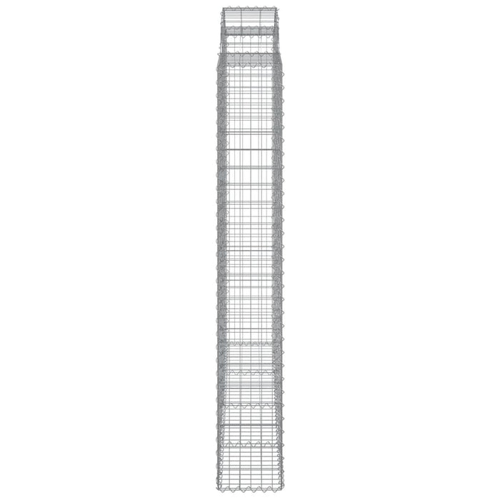 Coșuri gabion arcuite 4 buc. 200x30x200/220 cm fier galvanizat WALTI