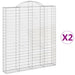 Coșuri gabion arcuite, 2 buc 200x30x220/240cm, fier galvanizat - WALTI WALTI