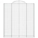 Coșuri gabion arcuite,3 buc., 200x30x220/240cm, fier galvanizat - WALTI WALTI