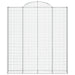 Coșuri gabion arcuite, 5 buc 200x30x220/240cm, fier galvanizat - WALTI WALTI
