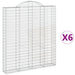 Coșuri gabion arcuite, 6 buc 200x30x220/240cm, fier galvanizat - WALTI WALTI