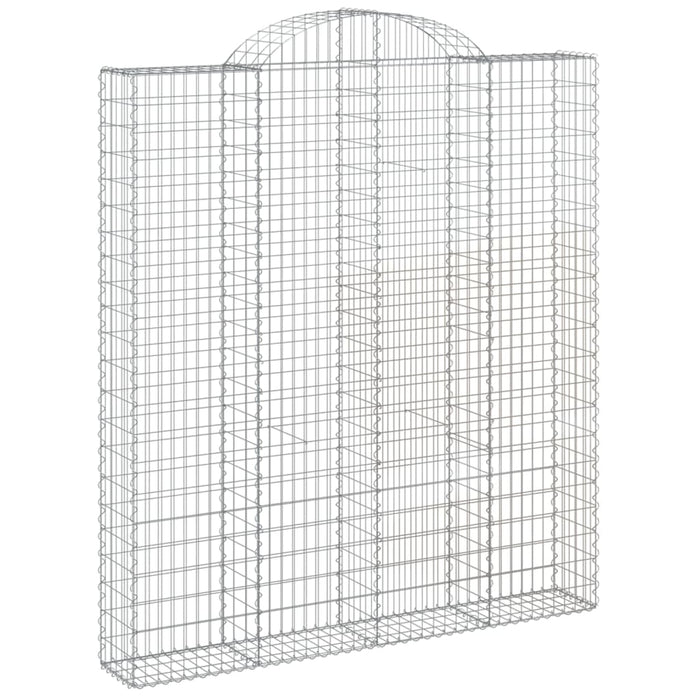 Coșuri gabion arcuite, 6 buc 200x30x220/240cm, fier galvanizat - WALTI WALTI
