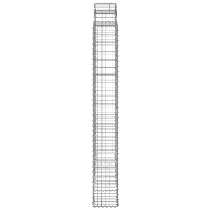 Coșuri gabion arcuite, 6 buc 200x30x220/240cm, fier galvanizat - WALTI WALTI