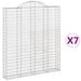 Coșuri gabion arcuite,7 buc., 200x30x220/240cm, fier galvanizat - WALTI WALTI