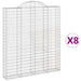 Coșuri gabion arcuite,8 buc., 200x30x220/240cm, fier galvanizat - WALTI WALTI