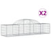 Coșuri gabion arcuite 2 buc, 200x50x40/60 cm, fier galvanizat - WALTI WALTI
