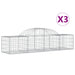 Coșuri gabion arcuite 3 buc, 200x50x40/60 cm, fier galvanizat - WALTI WALTI