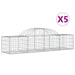 Coșuri gabion arcuite 5 buc, 200x50x40/60 cm, fier galvanizat - WALTI WALTI