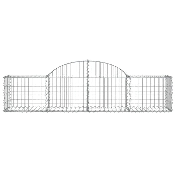 Coșuri gabion arcuite 5 buc, 200x50x40/60 cm, fier galvanizat - WALTI WALTI