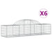 Coșuri gabion arcuite 6 buc, 200x50x40/60 cm, fier galvanizat - WALTI WALTI