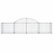 Coșuri gabion arcuite 6 buc, 200x50x40/60 cm, fier galvanizat - WALTI WALTI