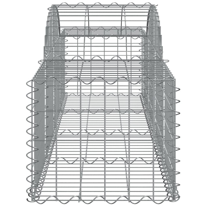 Coșuri gabion arcuite 7 buc, 200x50x40/60 cm, fier galvanizat - WALTI WALTI