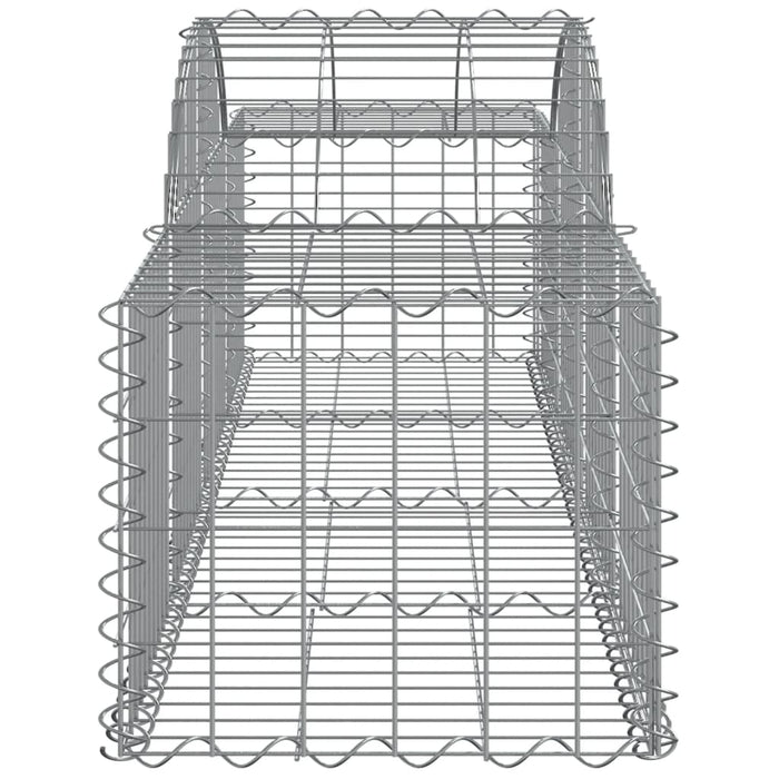 Coșuri gabion arcuite 9 buc, 200x50x40/60 cm, fier galvanizat - WALTI WALTI