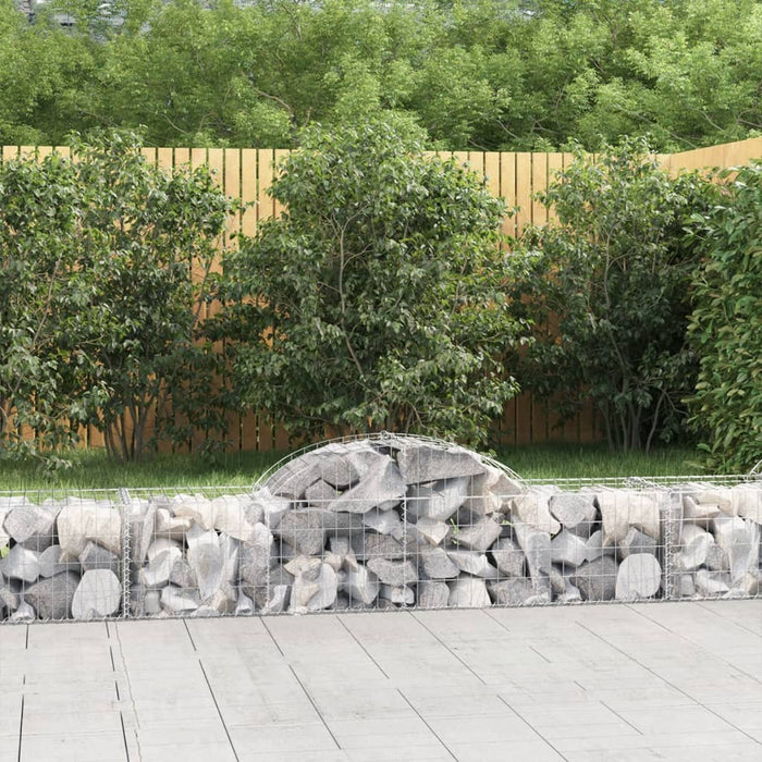 Coșuri gabion arcuite 9 buc, 200x50x40/60 cm, fier galvanizat - WALTI WALTI