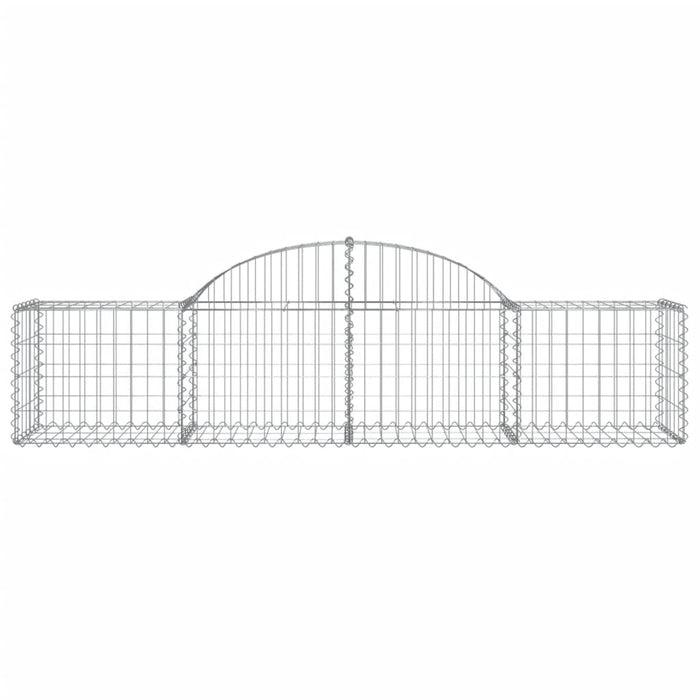Coșuri gabion arcuite 10 buc, 200x50x40/60 cm, fier galvanizat - WALTI WALTI