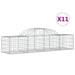 Coșuri gabion arcuite 11 buc, 200x50x40/60 cm, fier galvanizat - WALTI WALTI