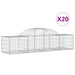 Coșuri gabion arcuite 20 buc, 200x50x40/60 cm, fier galvanizat - WALTI WALTI