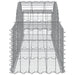 Coșuri gabion arcuite 20 buc, 200x50x40/60 cm, fier galvanizat - WALTI WALTI