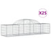 Coșuri gabion arcuite 25 buc, 200x50x40/60 cm, fier galvanizat - WALTI WALTI