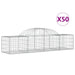 Coșuri gabion arcuite 50 buc, 200x50x40/60 cm, fier galvanizat - WALTI WALTI