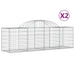 Coșuri gabion arcuite 2 buc, 200x50x60/80 cm, fier galvanizat - WALTI WALTI