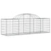 Coșuri gabion arcuite 3 buc, 200x50x60/80 cm, fier galvanizat - WALTI WALTI
