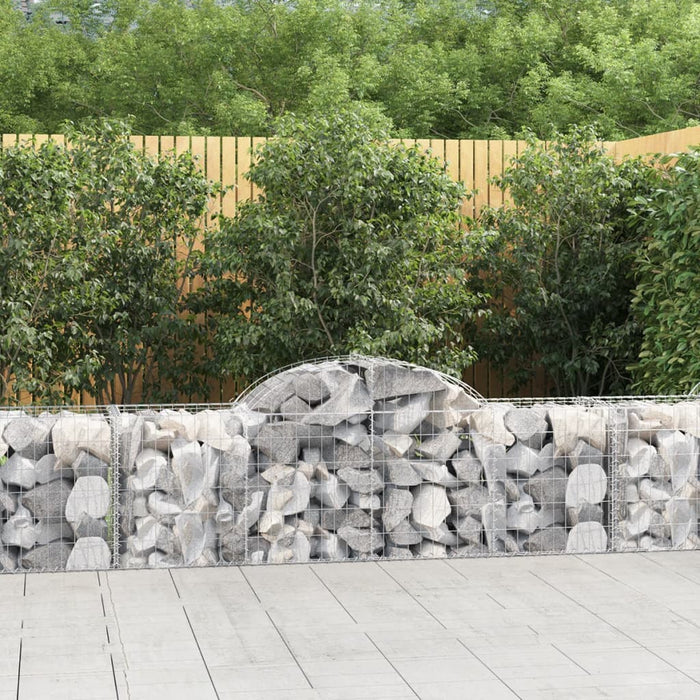 Coșuri gabion arcuite 3 buc, 200x50x60/80 cm, fier galvanizat - WALTI WALTI