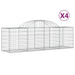 Coșuri gabion arcuite 4 buc, 200x50x60/80 cm, fier galvanizat - WALTI WALTI