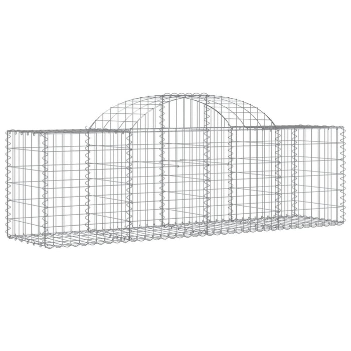 Coșuri gabion arcuite 4 buc, 200x50x60/80 cm, fier galvanizat - WALTI WALTI