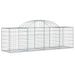 Coșuri gabion arcuite 4 buc, 200x50x60/80 cm, fier galvanizat - WALTI WALTI