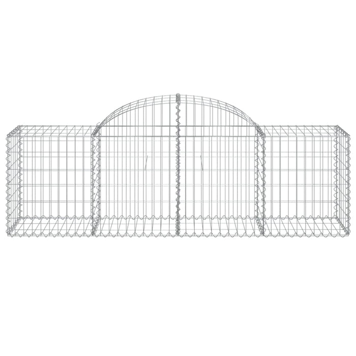 Coșuri gabion arcuite 4 buc, 200x50x60/80 cm, fier galvanizat - WALTI WALTI
