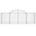 Coșuri gabion arcuite 4 buc, 200x50x60/80 cm, fier galvanizat - WALTI WALTI