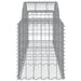Coșuri gabion arcuite 4 buc, 200x50x60/80 cm, fier galvanizat - WALTI WALTI