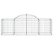 Coșuri gabion arcuite 5 buc, 200x50x60/80 cm, fier galvanizat - WALTI WALTI