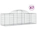 Coșuri gabion arcuite 7 buc, 200x50x60/80 cm, fier galvanizat - WALTI WALTI