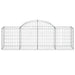 Coșuri gabion arcuite 8 buc, 200x50x60/80 cm, fier galvanizat - WALTI WALTI