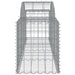 Coșuri gabion arcuite 10 buc, 200x50x60/80 cm, fier galvanizat - WALTI WALTI