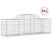 Coșuri gabion arcuite 11 buc, 200x50x60/80 cm, fier galvanizat - WALTI WALTI