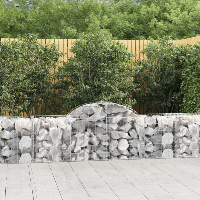 Coșuri gabion arcuite 40 buc, 200x50x60/80 cm, fier galvanizat - WALTI WALTI