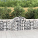 Coșuri gabion arcuite 3 buc, 200x50x80/100 cm, fier galvanizat - WALTI WALTI