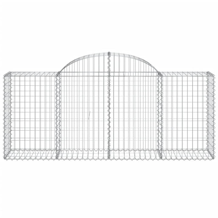 Coșuri gabion arcuite 4 buc, 200x50x80/100 cm, fier galvanizat - WALTI WALTI