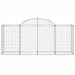 Coșuri gabion arcuite 4 buc, 200x50x80/100 cm, fier galvanizat - WALTI WALTI