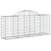 Coșuri gabion arcuite 9 buc, 200x50x80/100 cm, fier galvanizat - WALTI WALTI