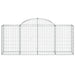 Coșuri gabion arcuite 11 buc, 200x50x80/100 cm, fier galvanizat - WALTI WALTI