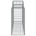 Coșuri gabion arcuite 11 buc, 200x50x80/100 cm, fier galvanizat - WALTI WALTI