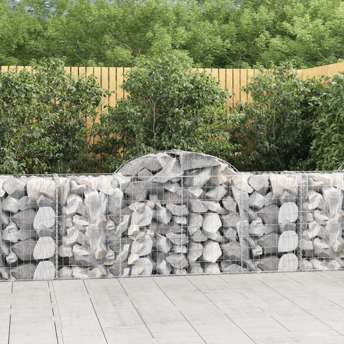 Coșuri gabion arcuite 11 buc, 200x50x80/100 cm, fier galvanizat - WALTI WALTI
