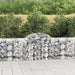 Coșuri gabion arcuite 11 buc, 200x50x80/100 cm, fier galvanizat - WALTI WALTI