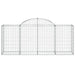 Coșuri gabion arcuite 12 buc, 200x50x80/100 cm, fier galvanizat - WALTI WALTI