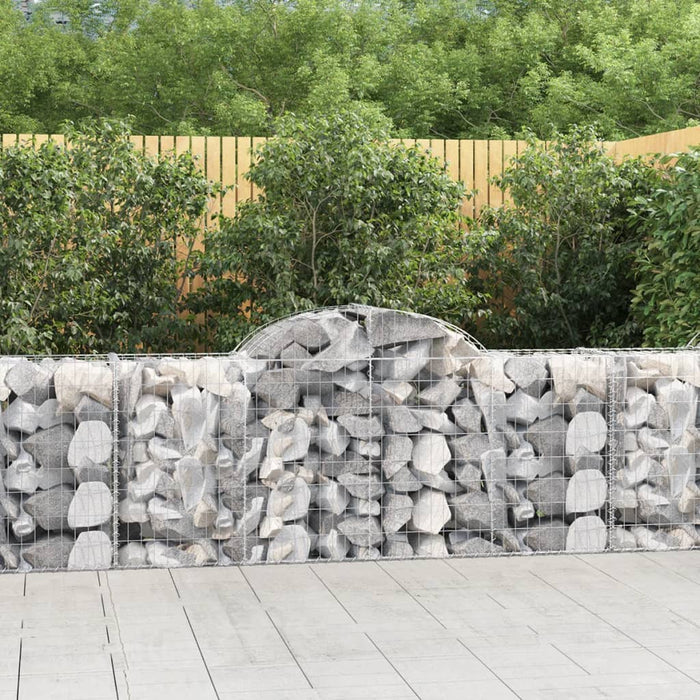 Coșuri gabion arcuite 12 buc, 200x50x80/100 cm, fier galvanizat - WALTI WALTI