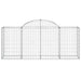 Coșuri gabion arcuite 13 buc, 200x50x80/100 cm, fier galvanizat - WALTI WALTI